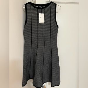 Theory Sleeveless Panel Dress in Stretch Viscose Knit